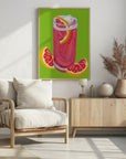 Plakat - Grapefruit Paloma Pistachio