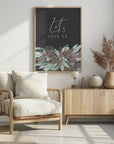 Poster - Let's stay in with frosty bouquet