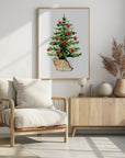 Poster - Cozy watercolor Christmas tree
