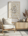 Poster - And to all a good night - vintage vanilla