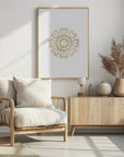 Poster - Gold lace snowflake (1)