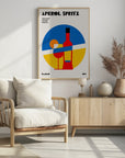 Poster - Aperol Spritz Cocktail Bauhaus Art Print