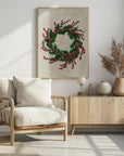 Plakat - Holly wreath