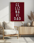 Plakat - Simple feliz Navidad