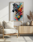 Poster - Colorful Zebra