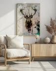 Plakat - Deer Ink Illustration 02