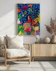Plakat - Woman on Staircase - Admen.dk