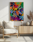 Plakat - Din 131 Abstract Floral - Admen.dk