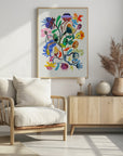 Plakat - Abstract Floral - Admen.dk