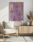 Plakat - Colorful digital grandma squares I