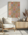 Poster - Colorful digital grandma squares III