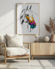 Plakat - Horse Wild Tribal Illustration Art 05
