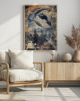 Plakat - Owl Wild Animal Vintage Illustration Art 01