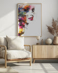 Plakat - Woman Face Beautiful Illustration Art 07