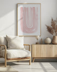 Plakat - Abstract Blush Curves