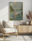 Plakat - Vintage Swan Coquette