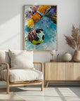 Plakat - Watercolor Goalie Action