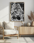 Plakat - black and white