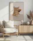 Plakat - Ginger Cat with Espresso Martini Cocktail