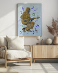 Poster - Guitarist Music Notes