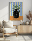 Plakat - Leaves in Patterned Vase
