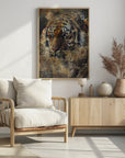 Poster - Tiger Animal Vintage Art Illustration Wallart 03