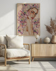 Poster - Woman with Poppies