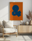 Poster - Ampersand OrangeBlue