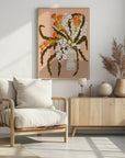 Poster - Floral contemporary still life peach fuzz