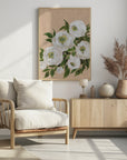 Plakat - Evadne peonies in coral
