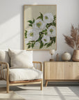 Poster - Evadne peonies in beige