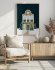 Plakat - Starry gingerbread home