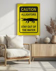 Plakat - Caution Alligators