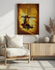 Plakat - Windmill - Sepia Illustration 66