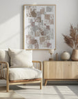 Poster - Abstract Brown Cubes