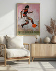 Plakat - Vintage Football Action
