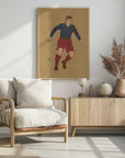 Plakat - Vintage Soccer Player