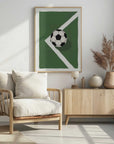 Plakat - Soccer Ball Corner