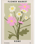 Plakat - Flower Market Rome - Admen.dk