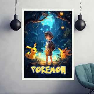 Plakat - Pokemon verden - admen.dk