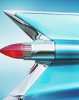 Plakat - US classic car 1959 Sedan Deville tail fin abstract