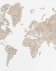 Poster - Abey world map no labels