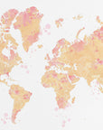 Plakat - Amanda world map silhouette
