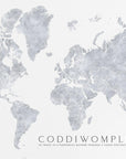 Poster - Coddiwomple world map