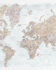 Plakat - Calista world map in Spanish