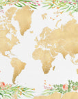 Plakat - Blythe world map silhouette
