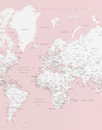 Poster - Leire world map in Spanish