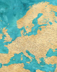 Poster - Lexy detailed Europe map