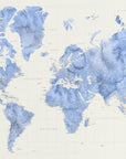 Plakat - Parlan high detail world map