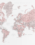 Plakat - Piper world map in Spanish